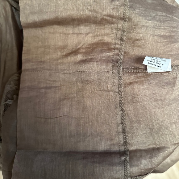 Chan Luu Dress Lace Inserts. Silk/Cotton. Tan - Picture 8 of 9